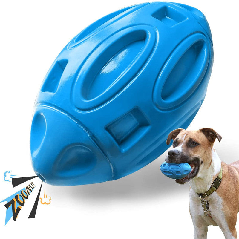 Rugby Sounding Dog Ball Toy