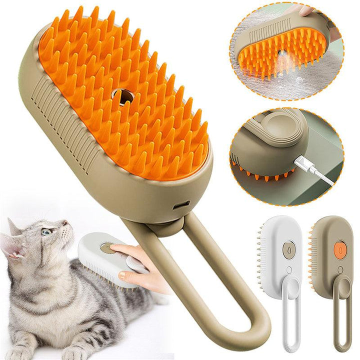 3 In 1 Electric Spray Cat Steam Brush