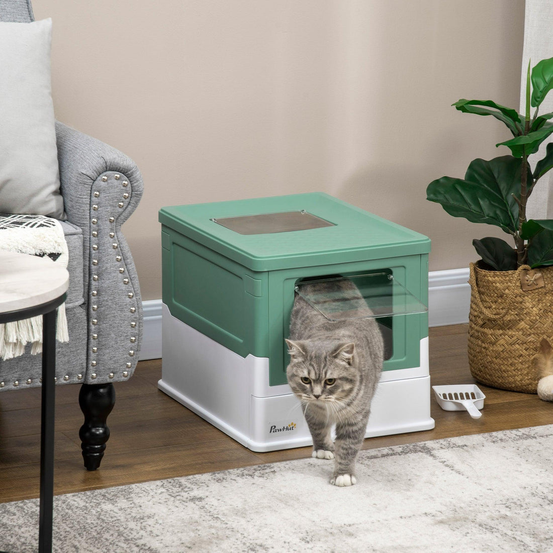 Fully Enclosed Cat Litter Box-snuggletails