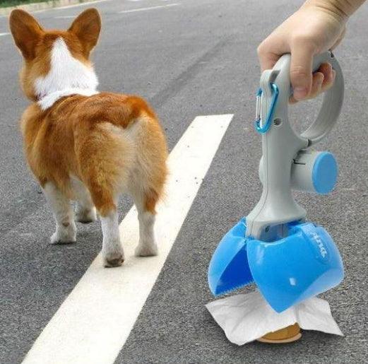 Portable Pet Pooper Scooper with Trash Bags