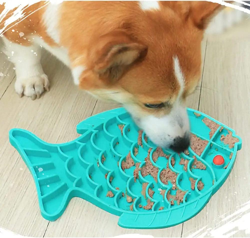 Silicone Pet Dogs Slow Food Plate-snuggletails