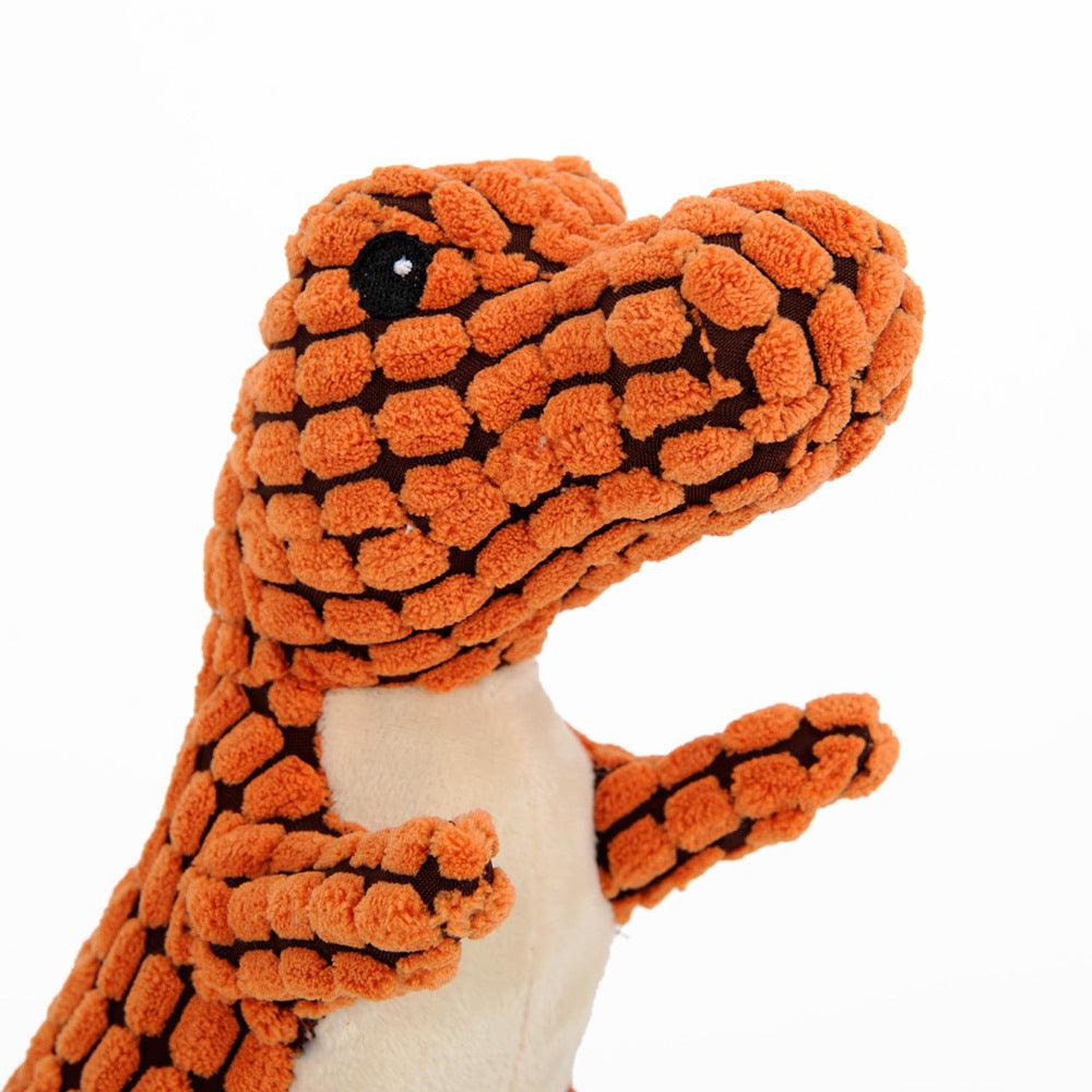 Stuffed Squeaky Dinosaur Dog Toy