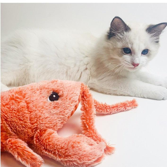 Interactive Lobster Plush Cat Toy