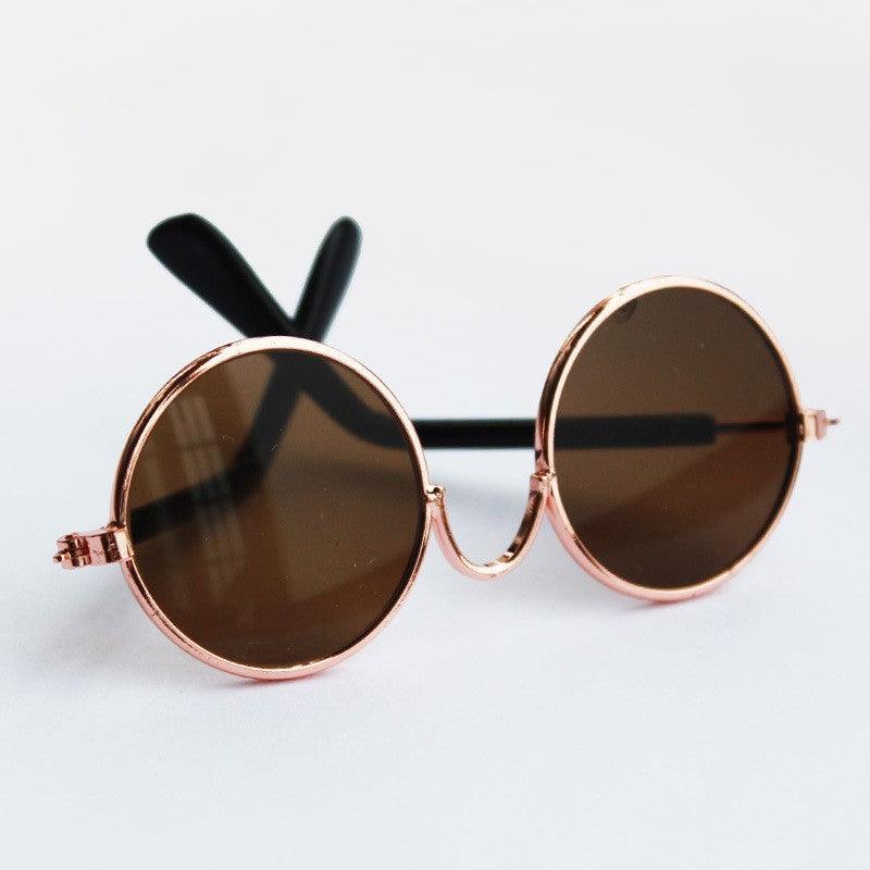 Retro Fashion Cute Reflection Pet Glasses