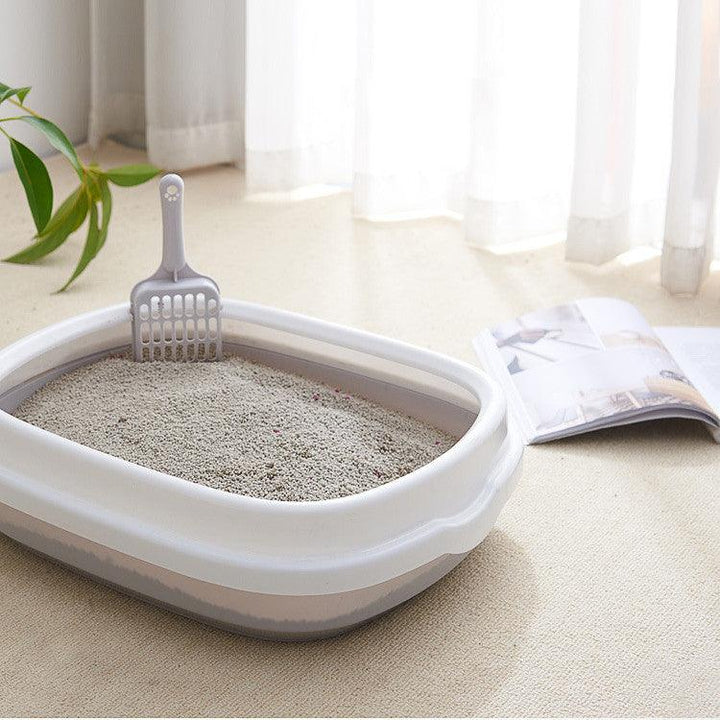 Anti-Splash Pet Litter Box with Scoop