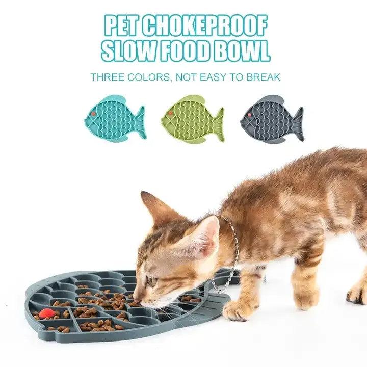 Silicone Pet Dogs Slow Food Plate-snuggletails