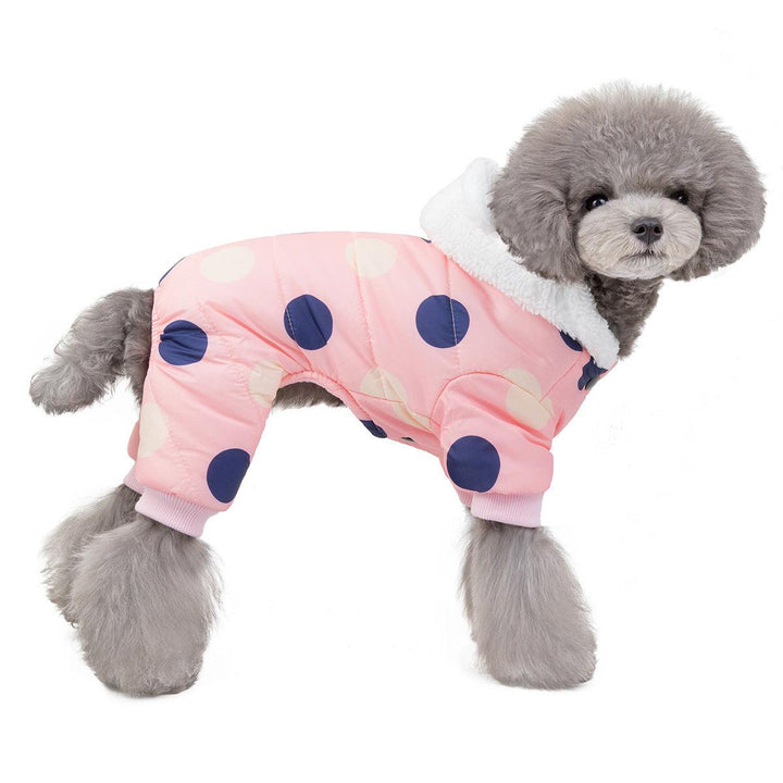 Polka Dot Four-leg Dog Warm Coat-snuggletails