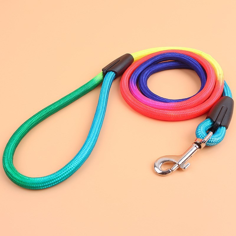 Colorful Nylon Round Hand Holding Dog Leash