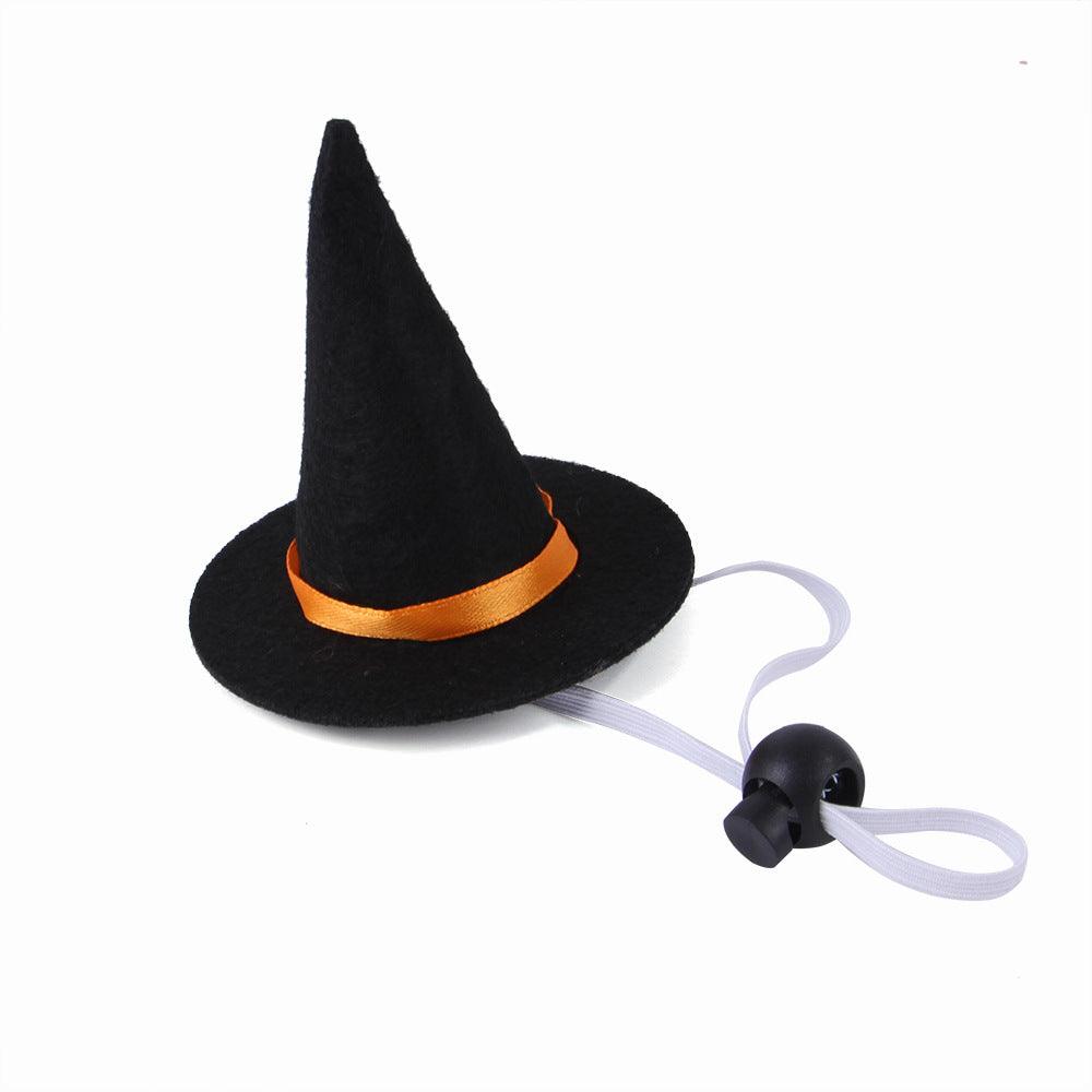 Halloween Pet Witch Hat + Bow Tie Set