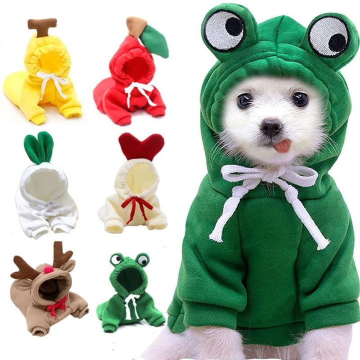 Cute Warm Small Dog Hoodies-snuggletails