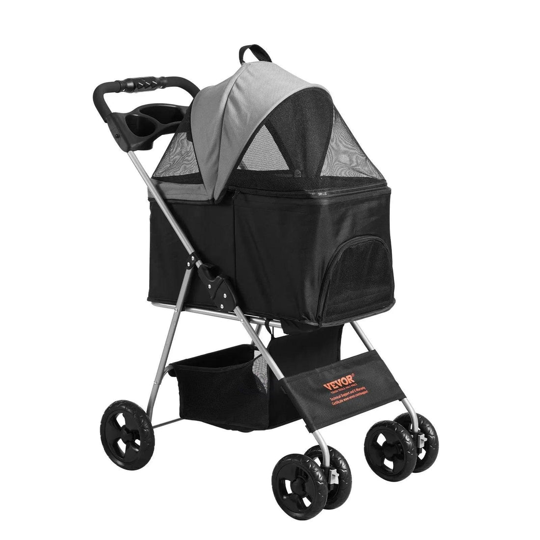 Four-wheeled Rotating Dog Stroller-snuggletails