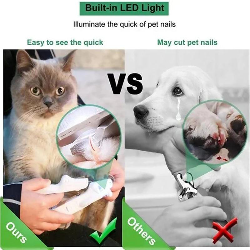 Cortauñas LED profesional para mascotas