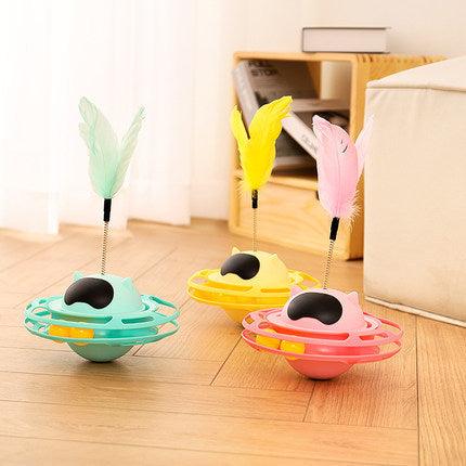 Cat Tumbler Feather Stick Toy