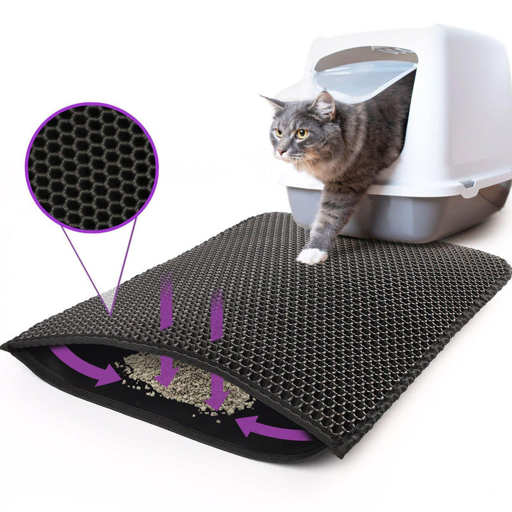 Waterproof Double Layer Cat Litter Mat-snuggletails