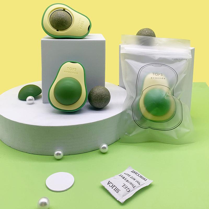 360 Rotating Avocado Catnip Toy