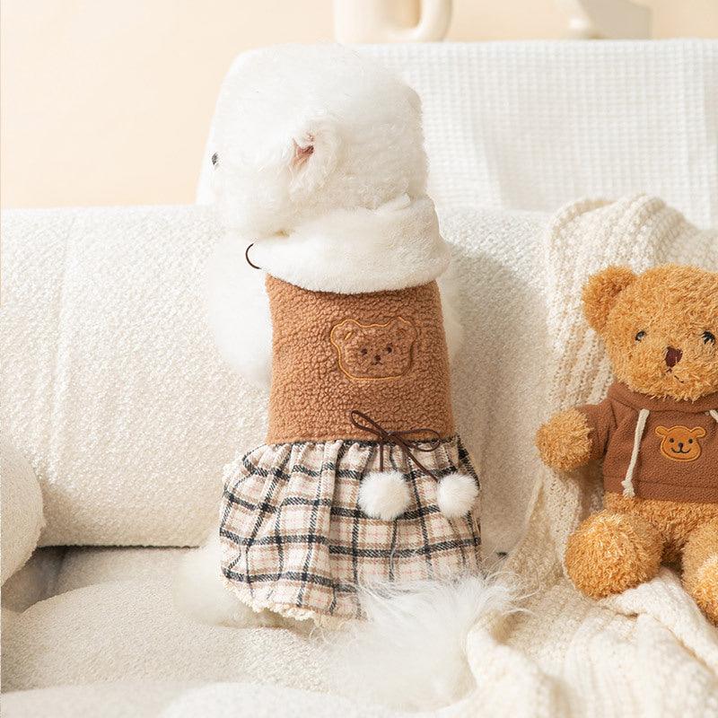 Teddy Bear Small Pet Winter Dress