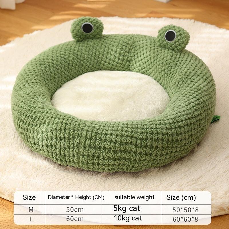 Pet Little Frog Series Warm Plush Nest