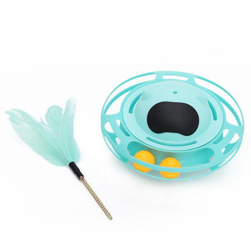 Cat Tumbler Feather Stick Toy