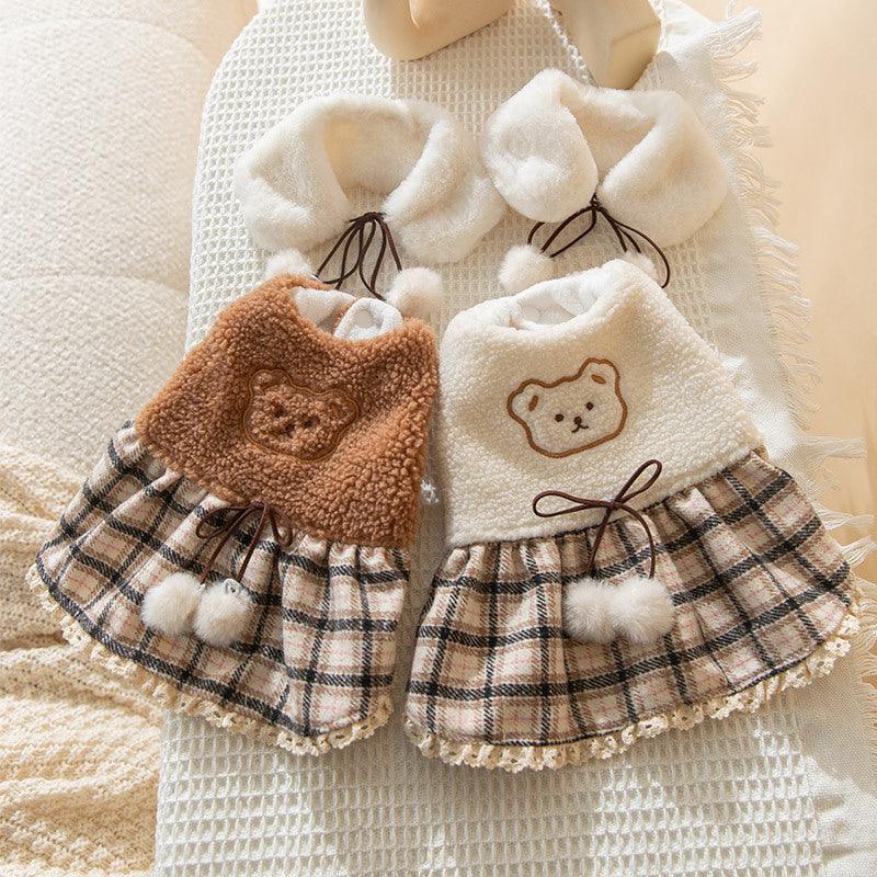 Teddy Bear Small Pet Winter Dress