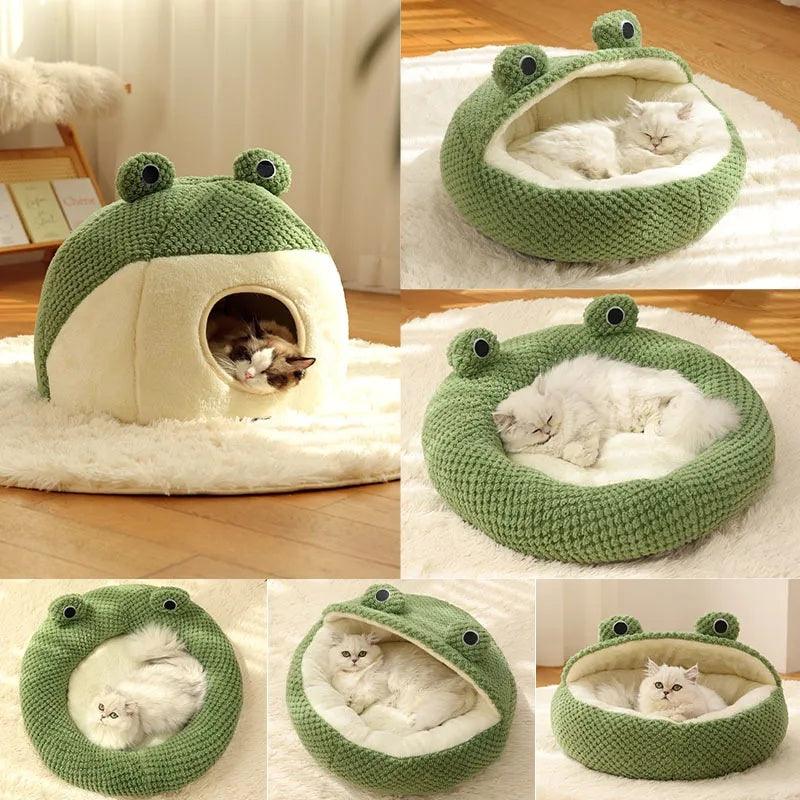 Pet Little Frog Series Warm Plush Nest