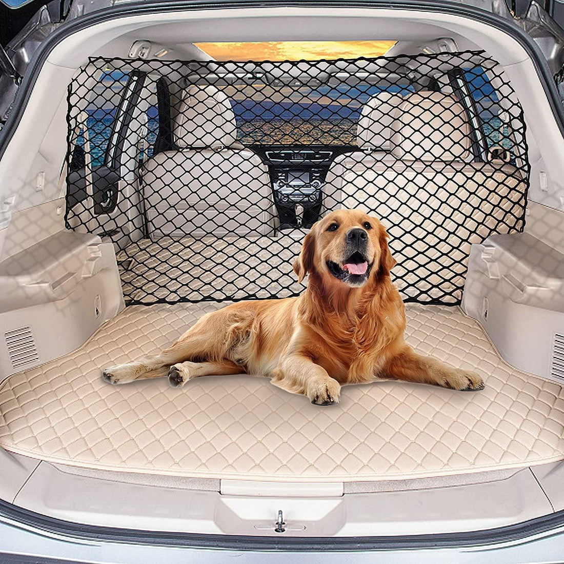 Vehicle Safety Mesh Dog Barrier