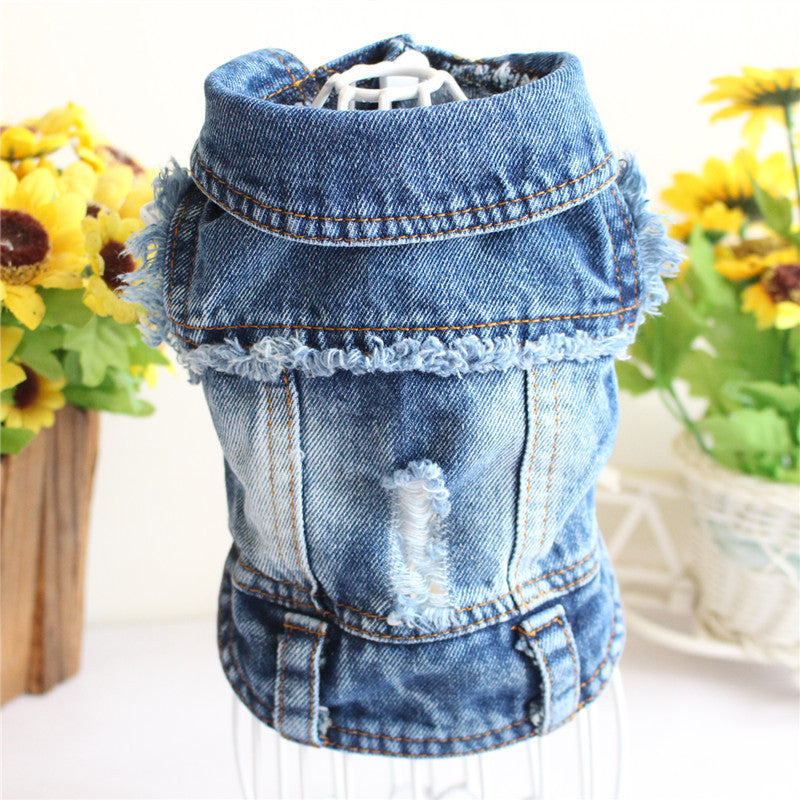 Denim Jacket Jeans Pet Vest