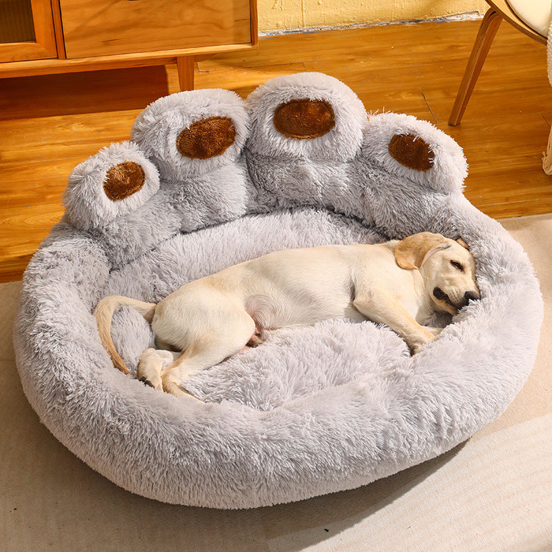 Fleece-lined Large Warm Dog Bed