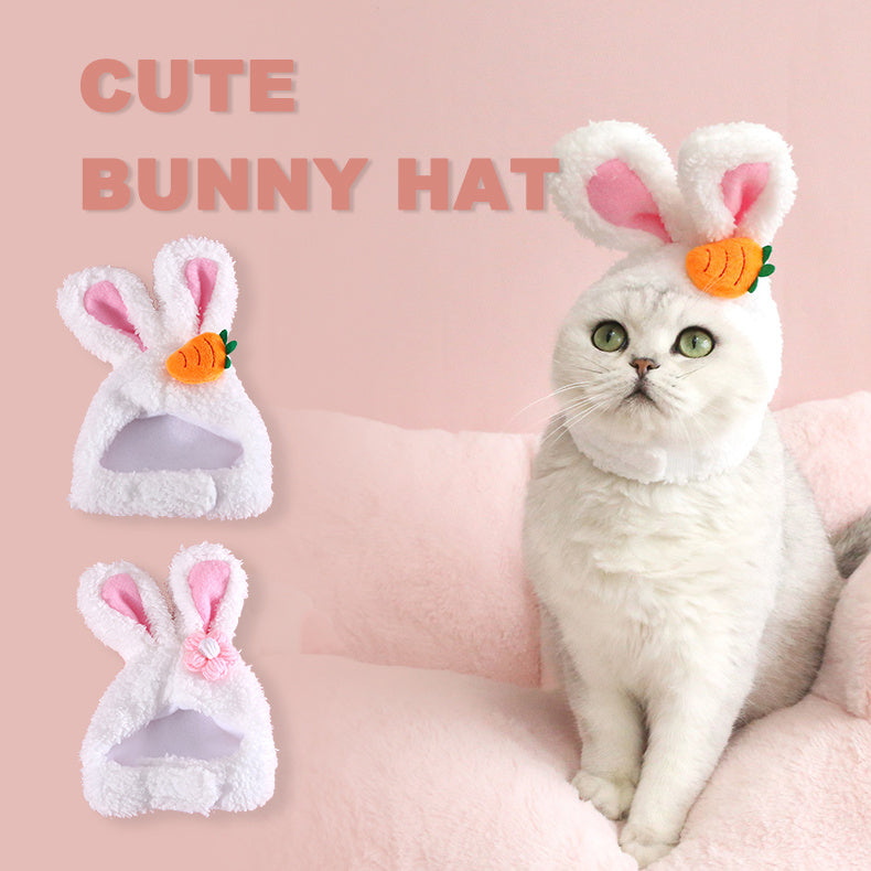 Plush Cartoon Rabbit Ears Cute Pet Headwear