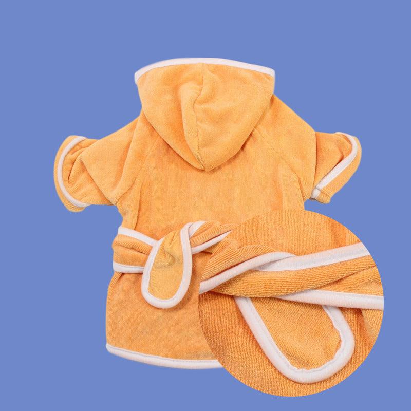 Soft Double-Sided Dog Bathrobe