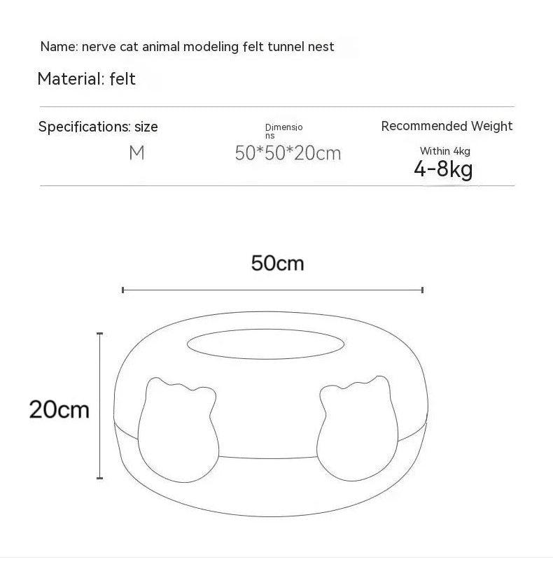 Cat Donut Tunnel Toy-snuggletails