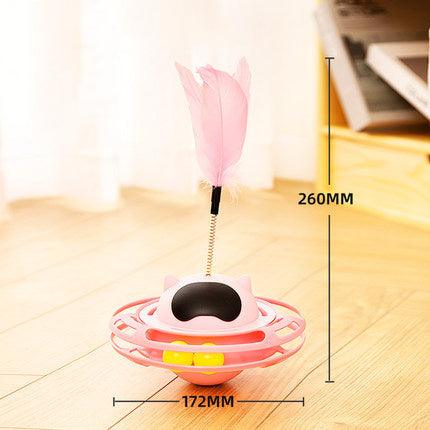 Cat Tumbler Feather Stick Toy