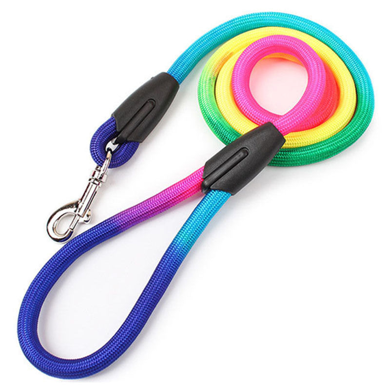 Colorful Nylon Round Hand Holding Dog Leash