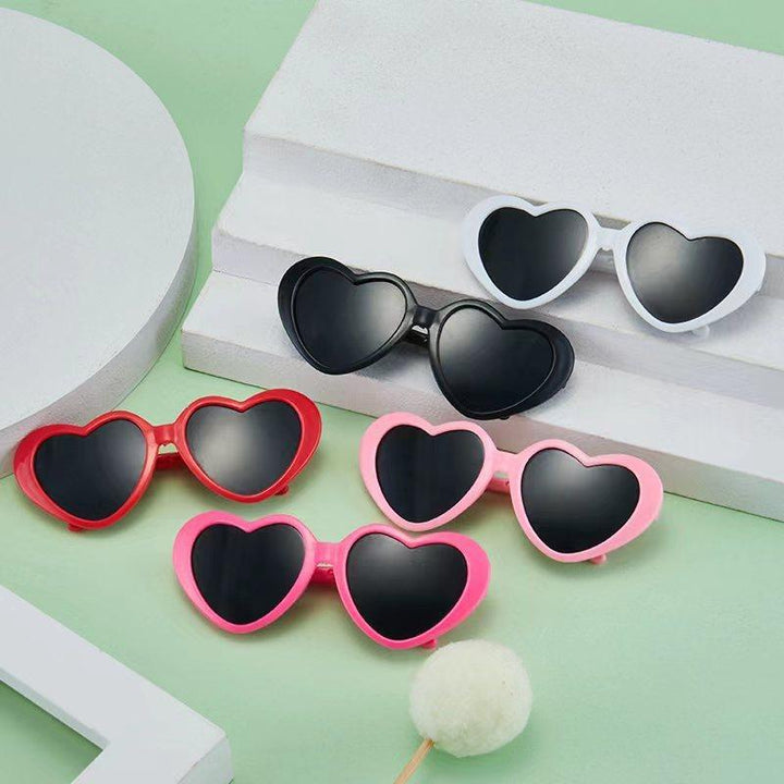 Heart Shaped Trendy Pet Sunglasses