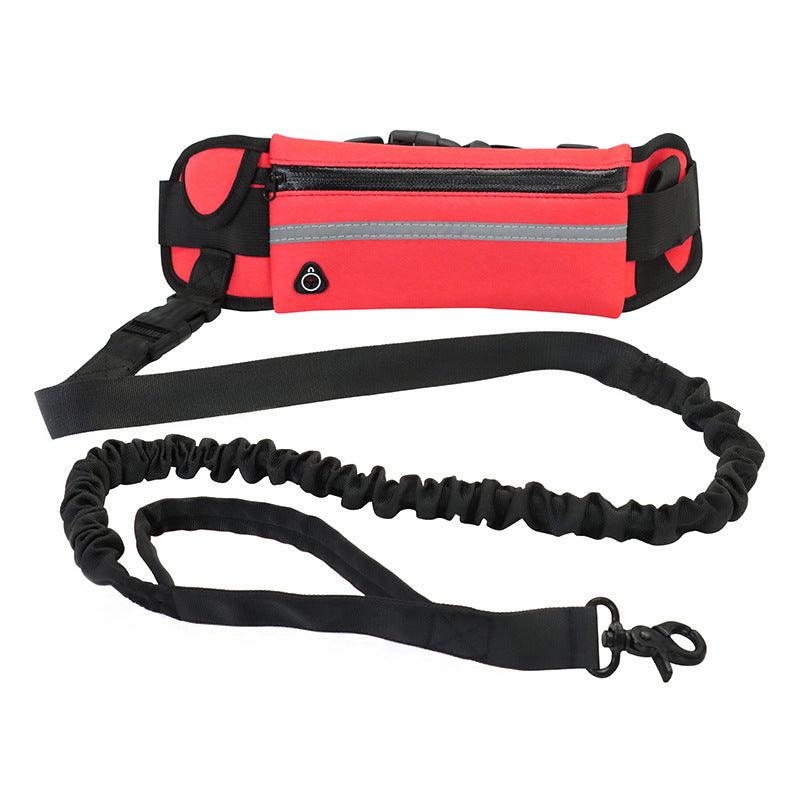 Hands Free Dog Leash with Waist Bag