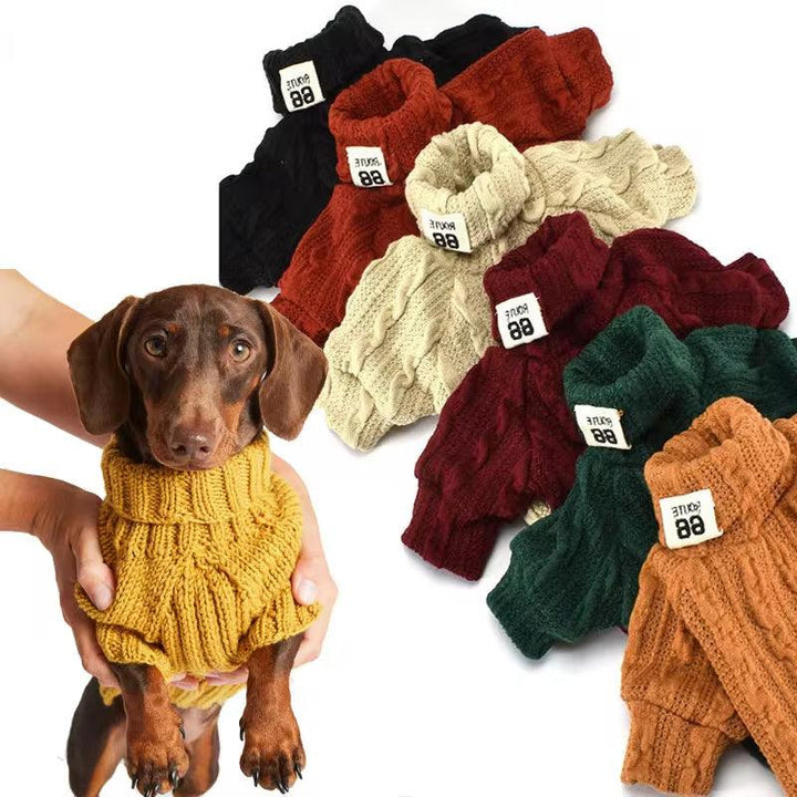 Warm Dog Turtleneck Sweater-snuggletails