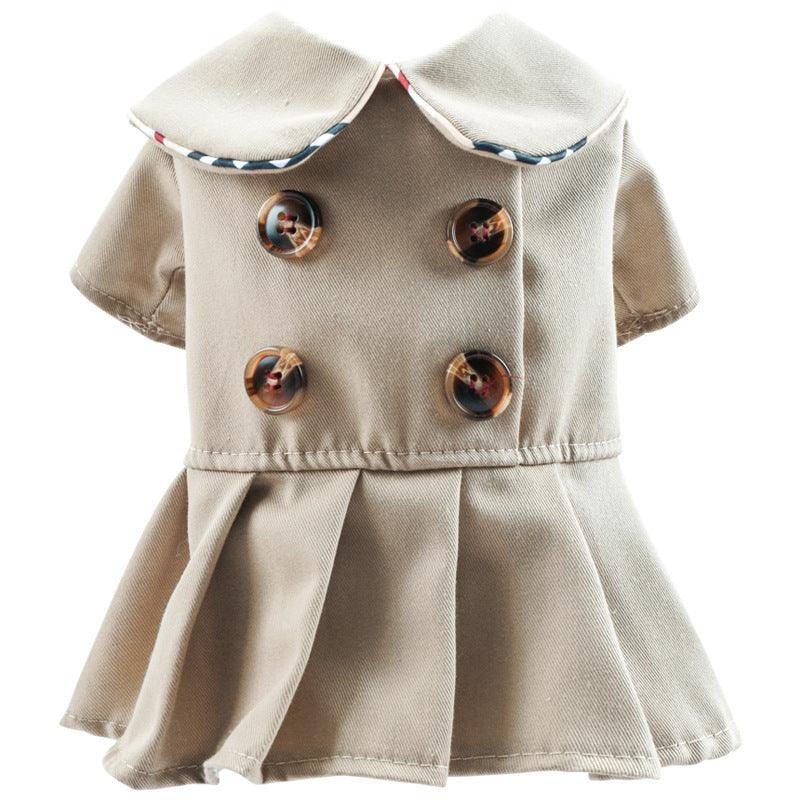 Summer Khaki Dog Coat