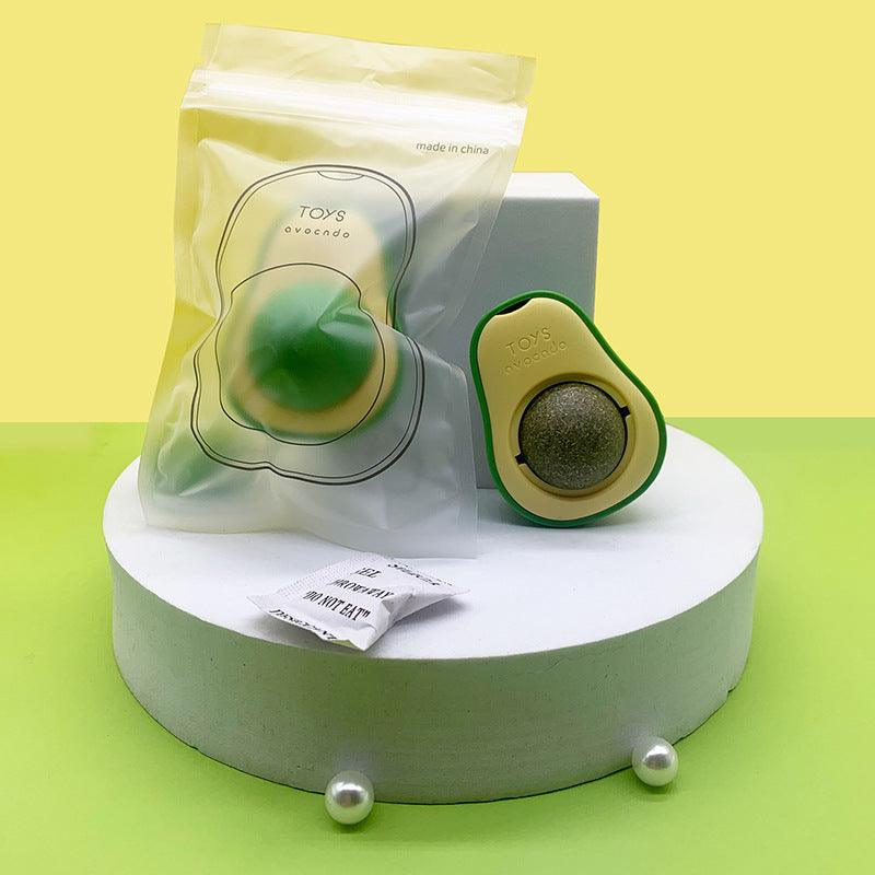 360 Rotating Avocado Catnip Toy