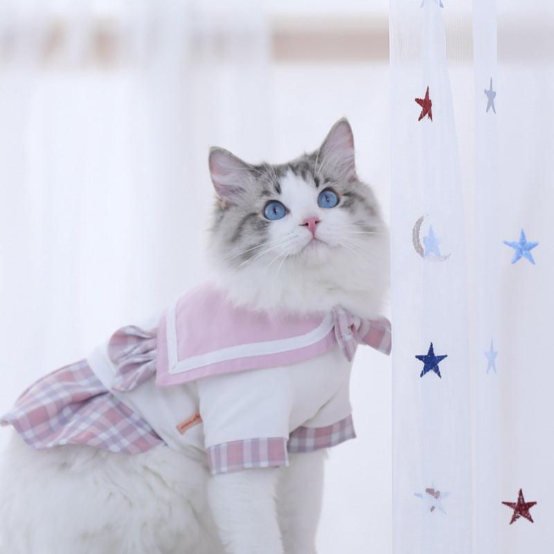 Cute Cat Thin Skirt Clothes