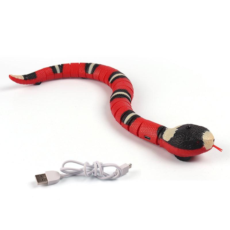 Juguete interactivo con forma de serpiente para gatos